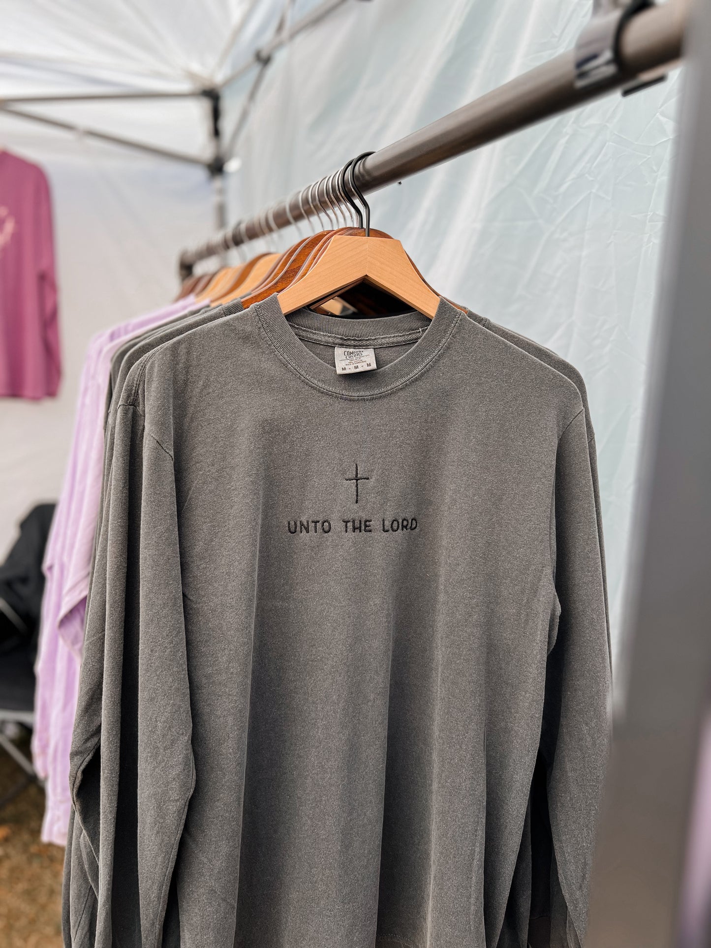 Unto the Lord Embroidered Tee