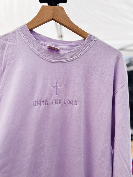 Unto the Lord Embroidered Tee